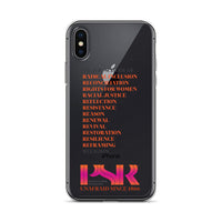 PSR R-Words iPhone Case - Clear
