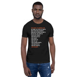 PSR R-Words Short-Sleeve Unisex T-Shirt - Black